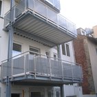 Edelstahlbalkon