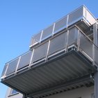 Edelstahlbalkon
