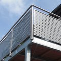 Edelstahlgeländer an einem Balkon