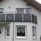 Edelstahlgeländer an einem Balkon