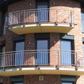 Edelstahlgeländer an einem Balkon