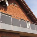 Edelstahlgeländer an einem Balkon